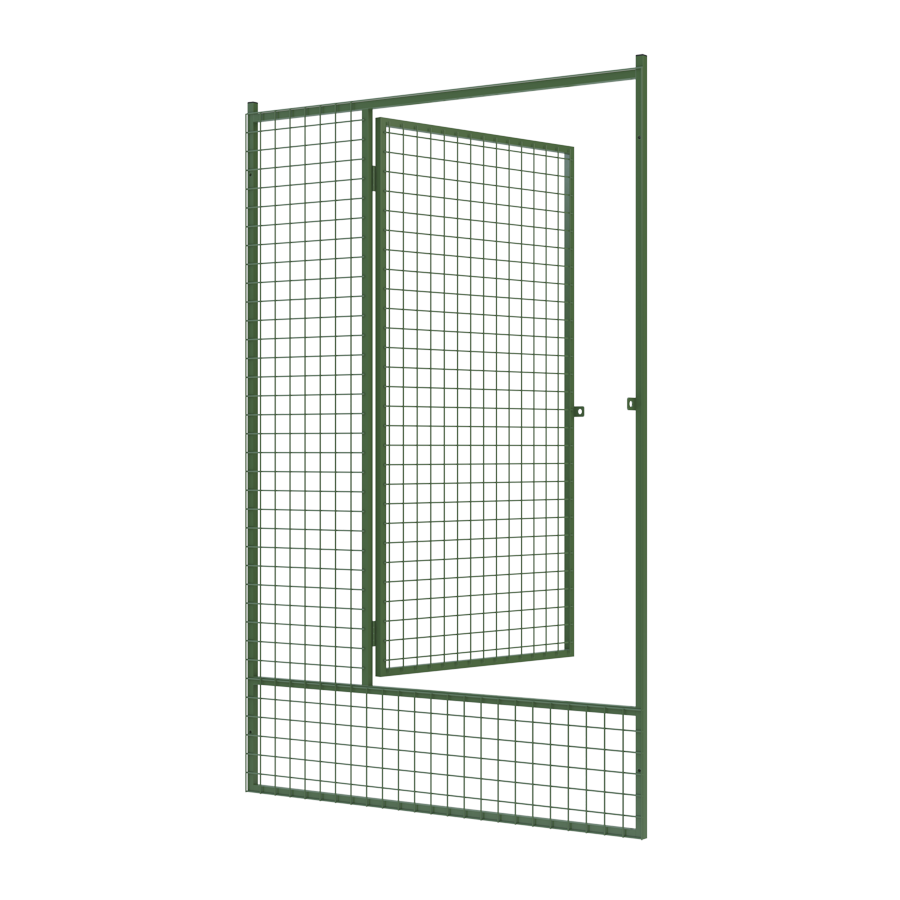Hundgårdssektion 1800x1200 RAL6003