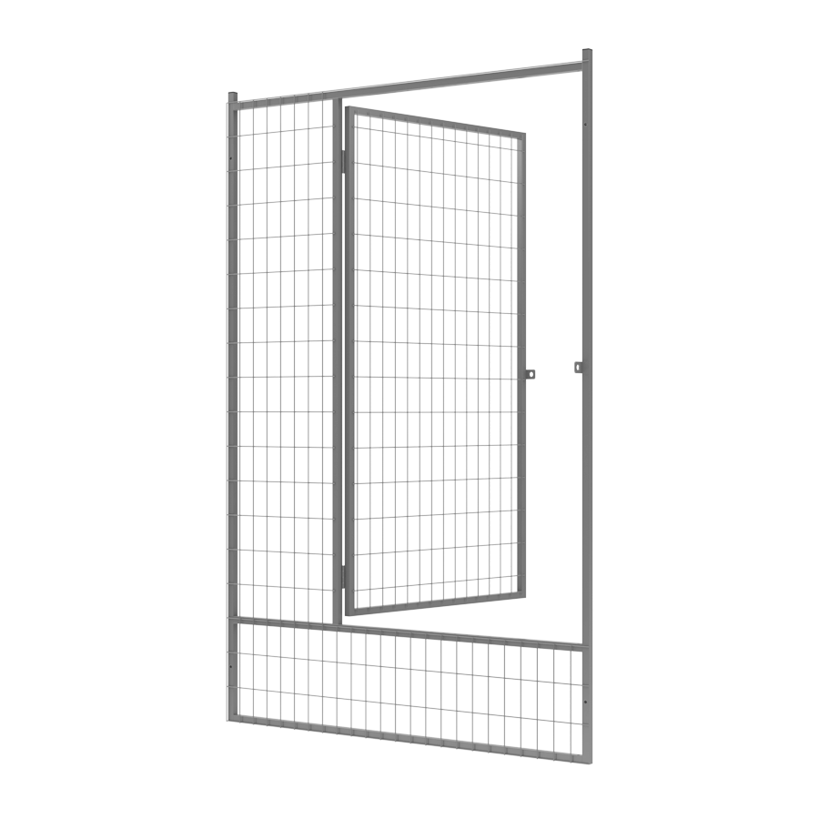 Hundgårdsdörr Standard 2-Sort