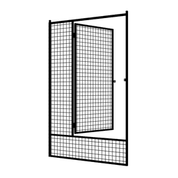 Hundgårdsdörr 1800x1200 RAL9005