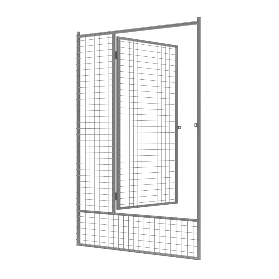 Hundgårdsdörr Buster 2-Sort
