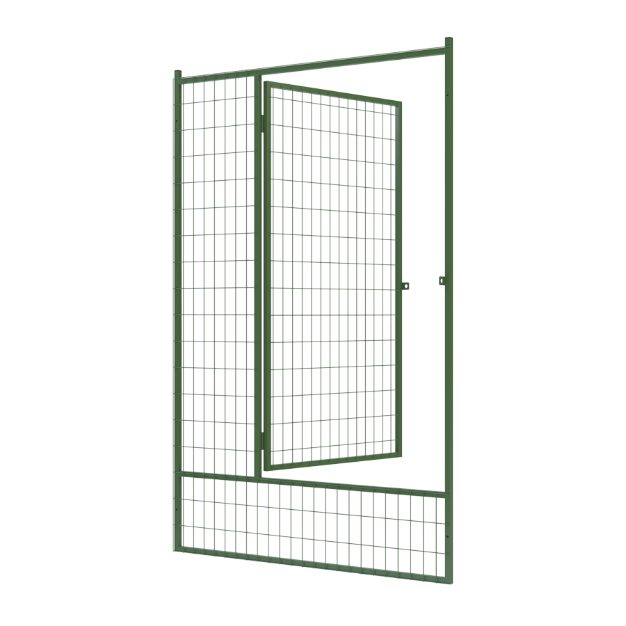 Hundgårdsdörr 1800x1200 RAL9005